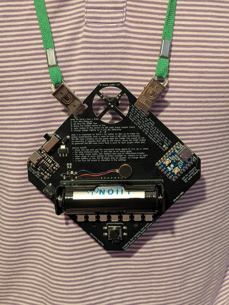 Laser* Tag Badge
