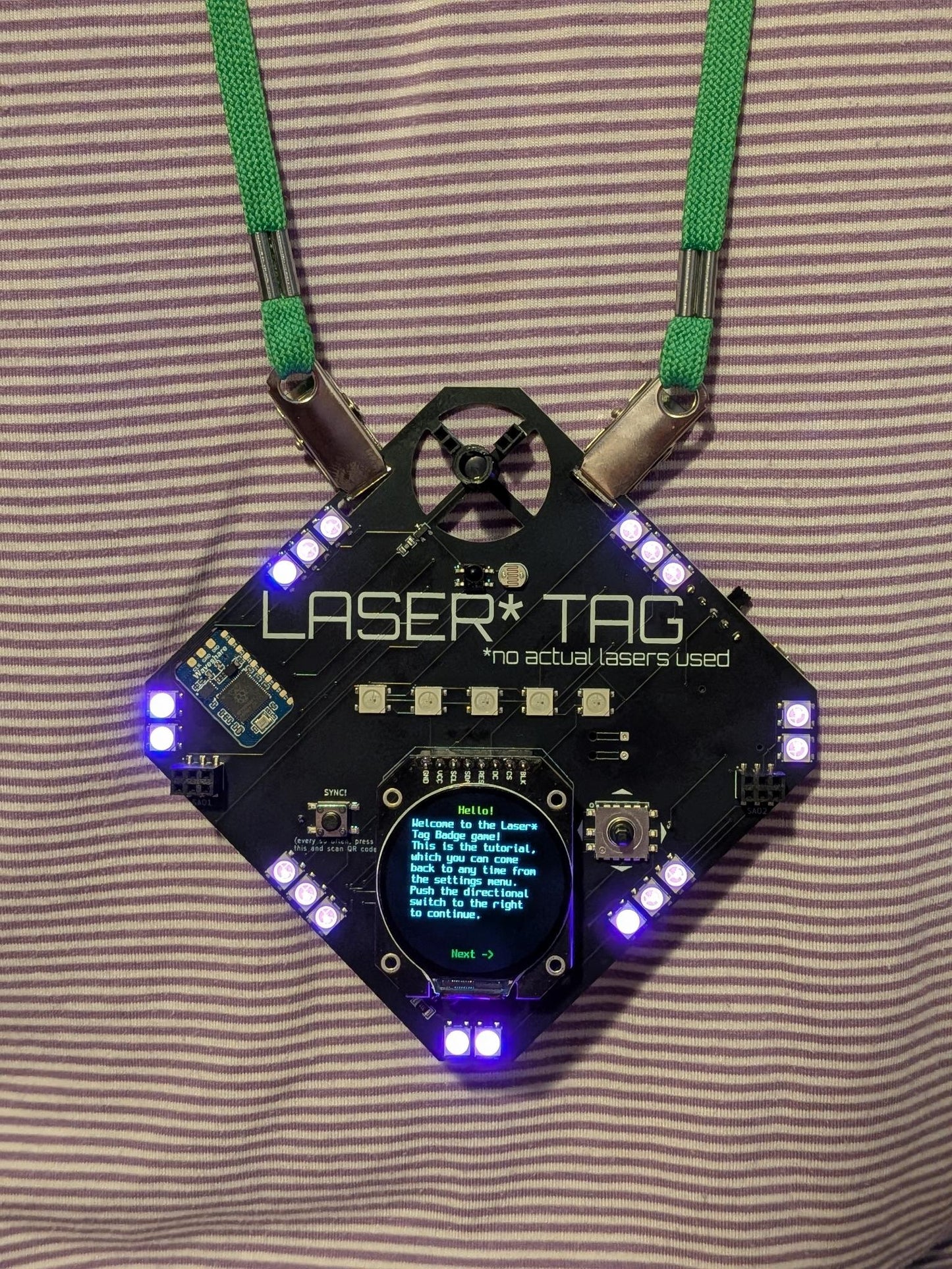 Laser* Tag Badge